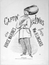 cover of song sheet, Captin' Jinks of the Horse Marines