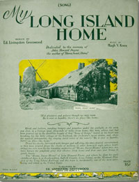 1929 Sheet Music, My Long Island Home
