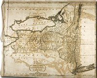 1795 Map, New York State Map by Samuel Lewis